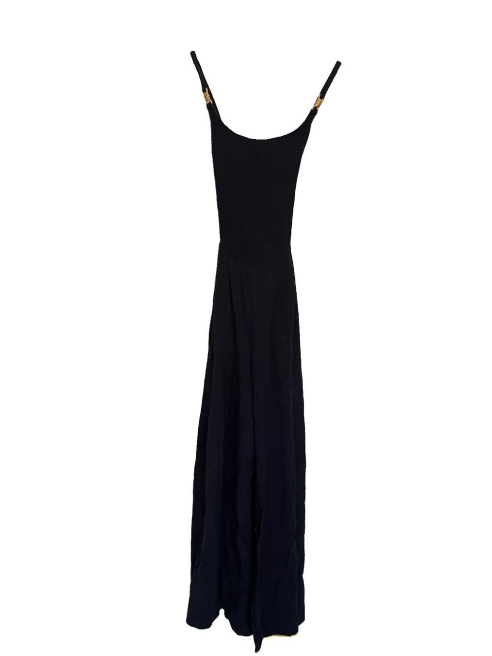 Vtg Sessa Stretch Wide Leg Jumpsuit OnePiece Nautical Blue Women’s Size Small